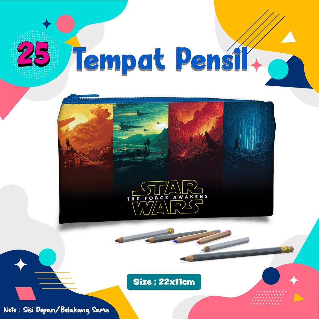 

Tempat Pensil Case Motif Gambar Star Wars