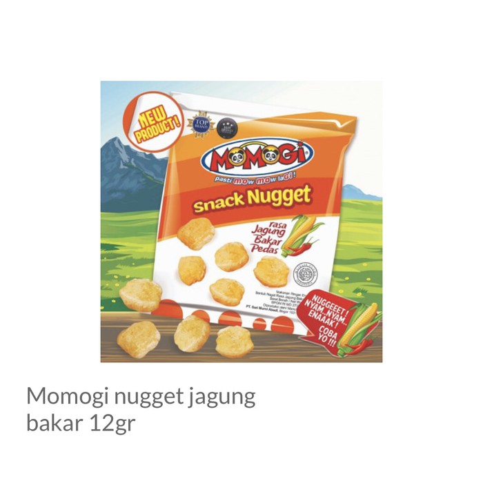 

Momogi Snack Nugget Rasa Roasted Corn Jagung Bakar Pedas 12g