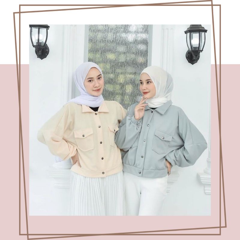 Jaket Olin Button - Olin button sweater wanita