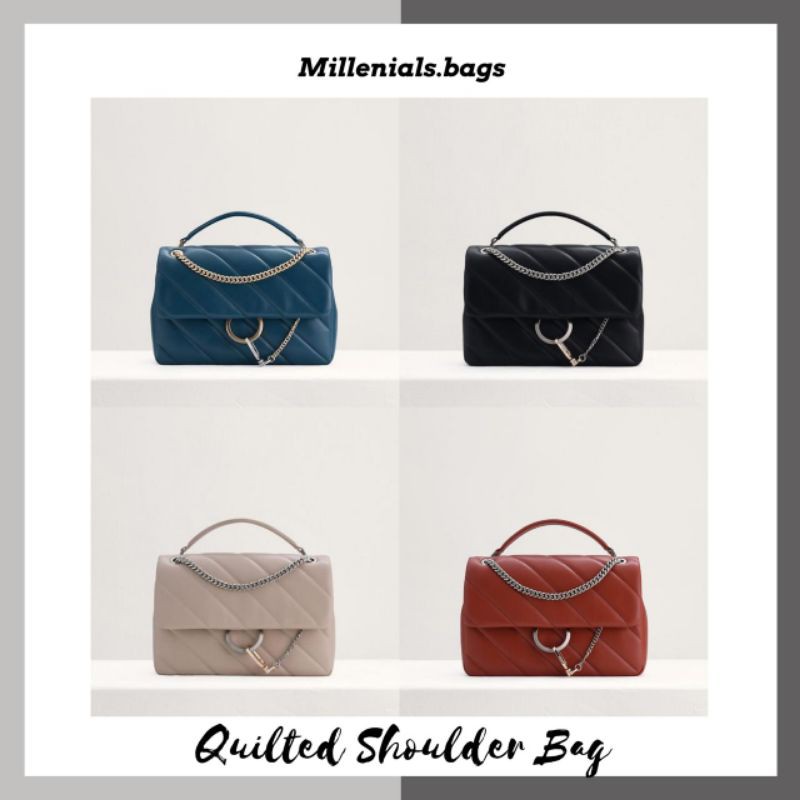 Pdr quilted shoulder bag