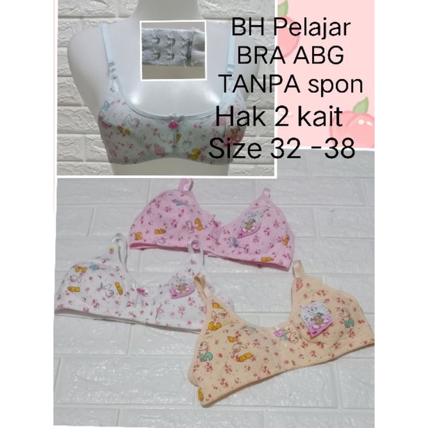 BH anak Tanggung Pelajar BRA ABG (312) Size 32-38 Tanpa Spon Tanpa Kawat Pakaian Dalam Wanita