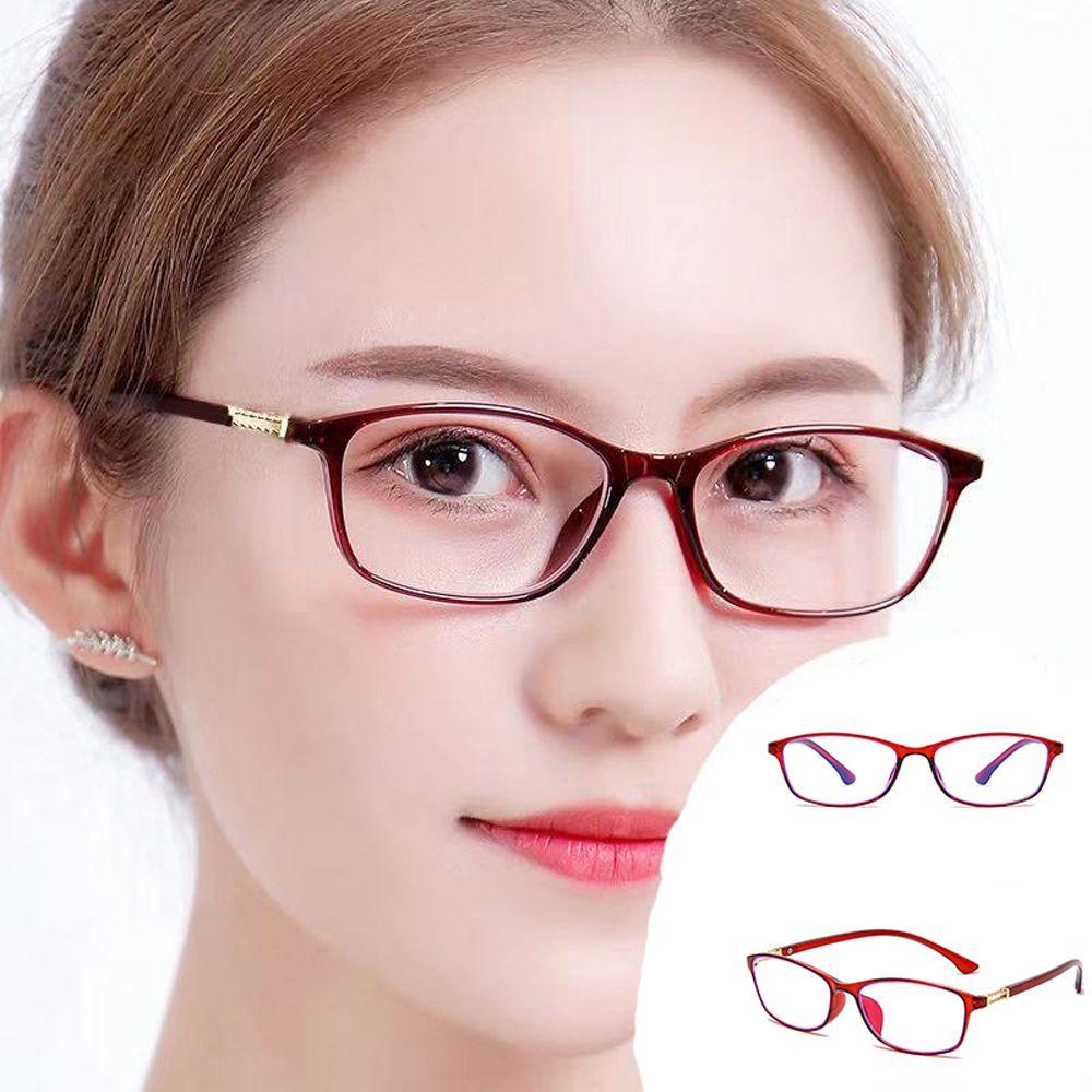 Mxbeauty Presbyopia Kacamata Luar Retro Vision Care Musim Semi Engsel Bingkai Baca Pembesaran Hyperopia Kacamata Persegi