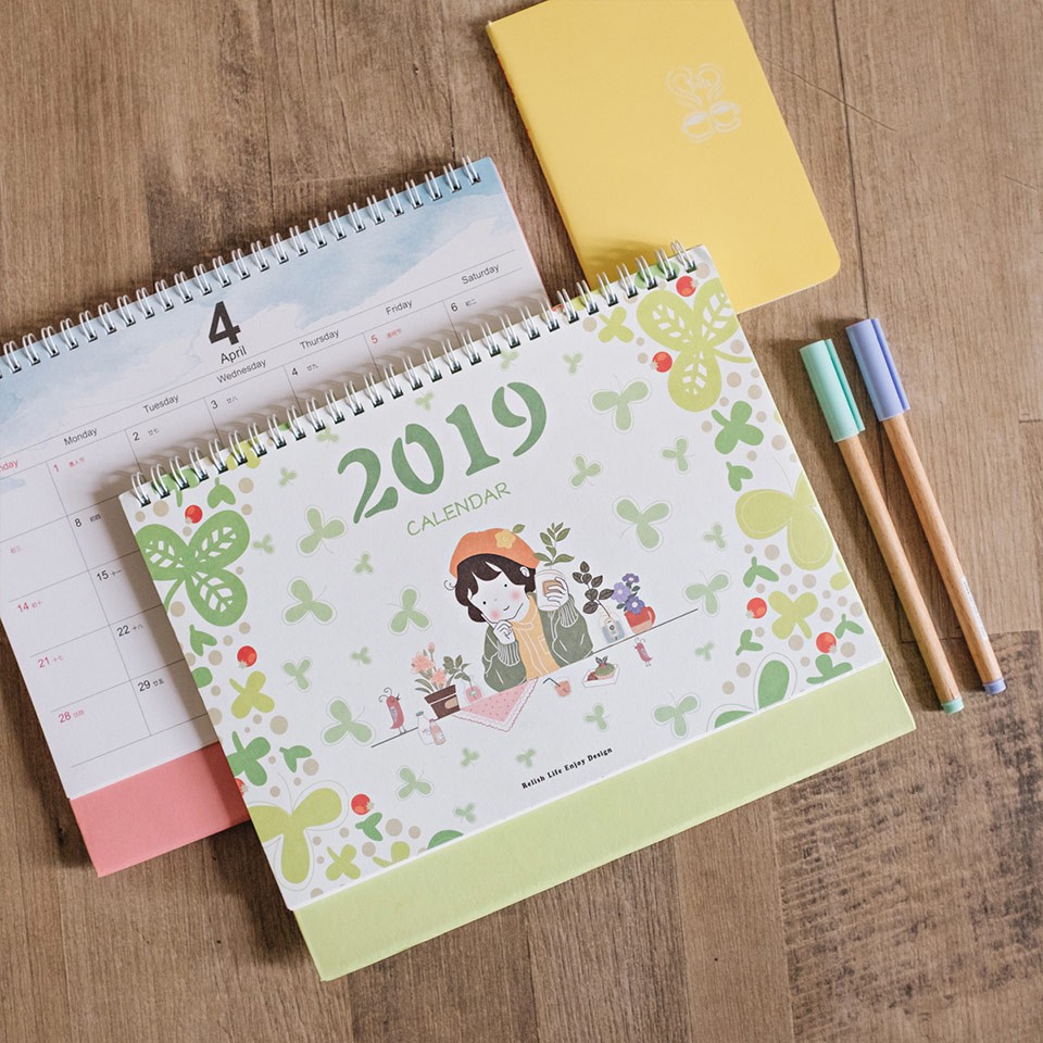 

Flower Girl 2019 Desk Calendar