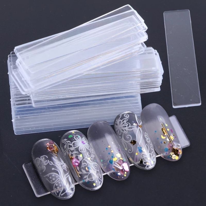 10PCS  NAIL ART TIPS DISPLAY STAND ACRYLIC - AKRILIK UNTUK PAJANGAN KUKU PALSU