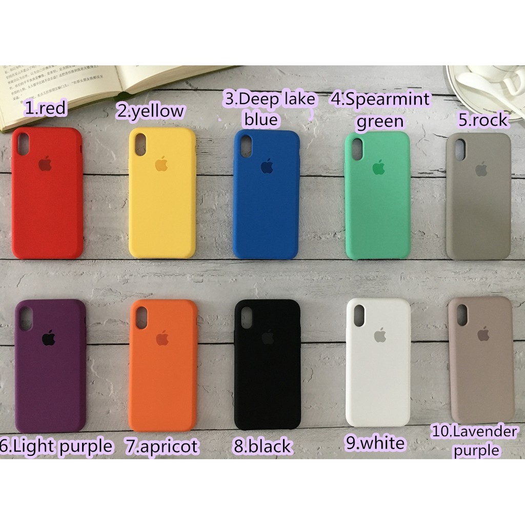 【Barang spot】Case iPhone silikon untuk iPhone SE/iP 11/11Pro/11Pro Max/X/XS/XR/XS Max/6/6s/7/8Plus iPhone case