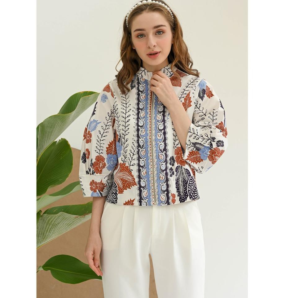 ➶ Aria - Bomber Jaket Batik Wanita ➫