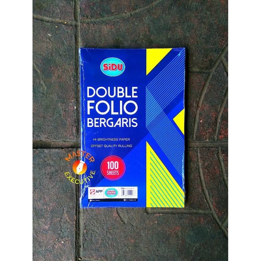 

Langsung Order Sinar Dunia Kertas Double Folio Bergaris 100 Lbr SiDu / 32 x 42 cm Terlaris