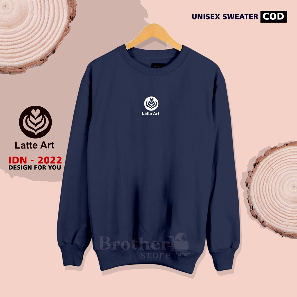 sweater crewneck sweatshirt - Latte Art - ( PROMO COD )