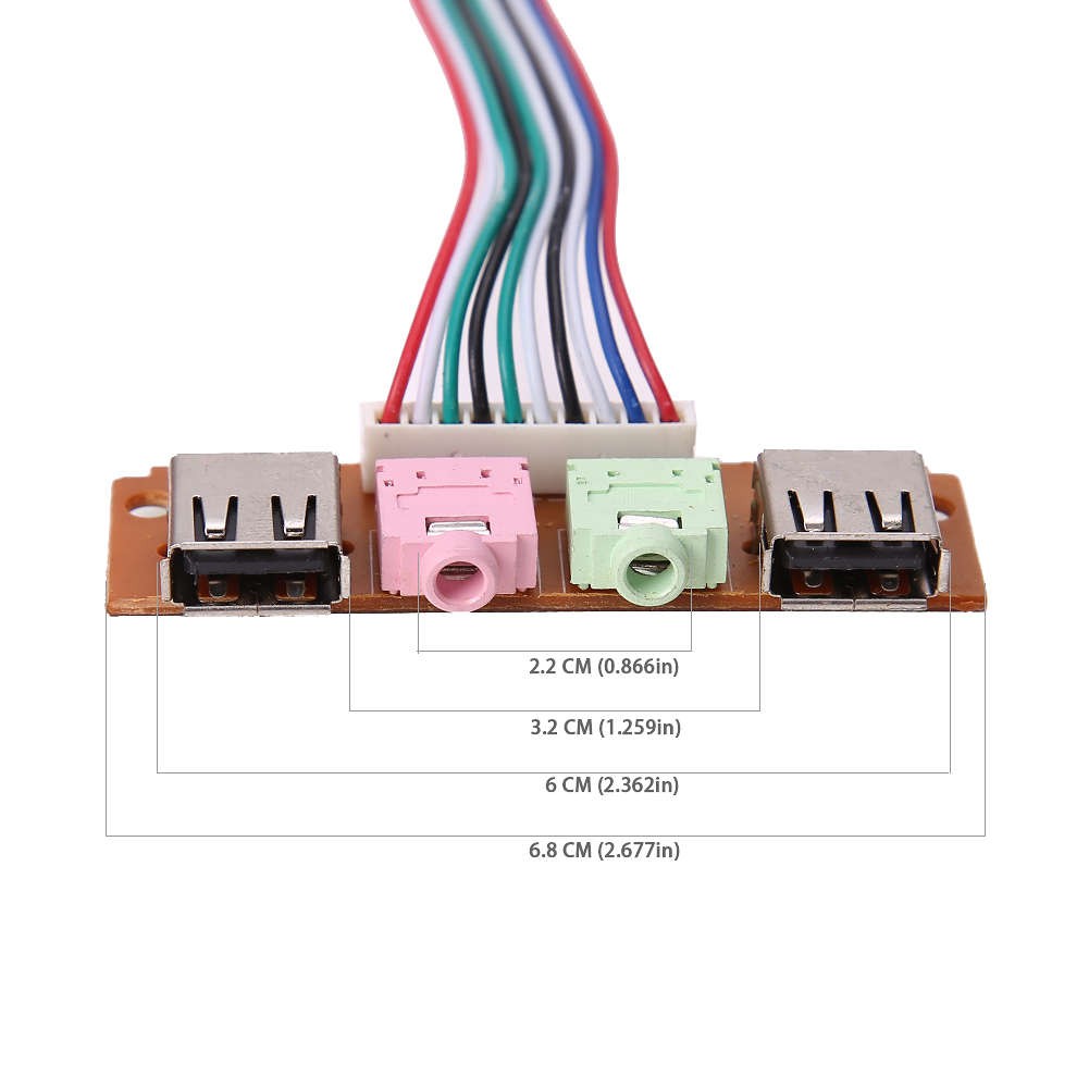 KABEL FRONT PANEL USB DAN AUDIO JACK 3.5MM / SOUND UNTUK PC CPU