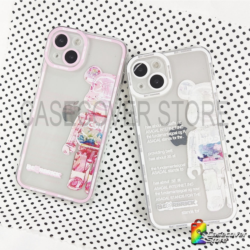 Softcase Lens Cover Bearbrick iPhone 7 8 7+ 8+ X XS XR XSMAX 11 12 13 Mini Pro Promax