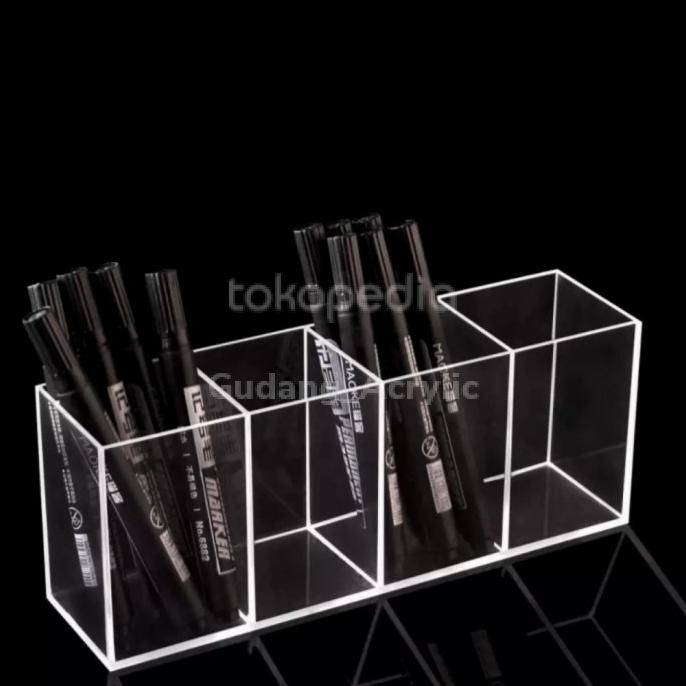 

Office & Stationery | Document Organizer | Acrylic Pen Holder Uk.25X6.5X10Cm/Tempat Pensil | Best Seller
