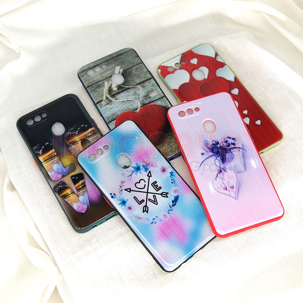 SOFTCASE OPPO A31 A3S A53 A7 A92 RENO 4F SOFTCASE MOTIF GANTUNGAN RANDOM