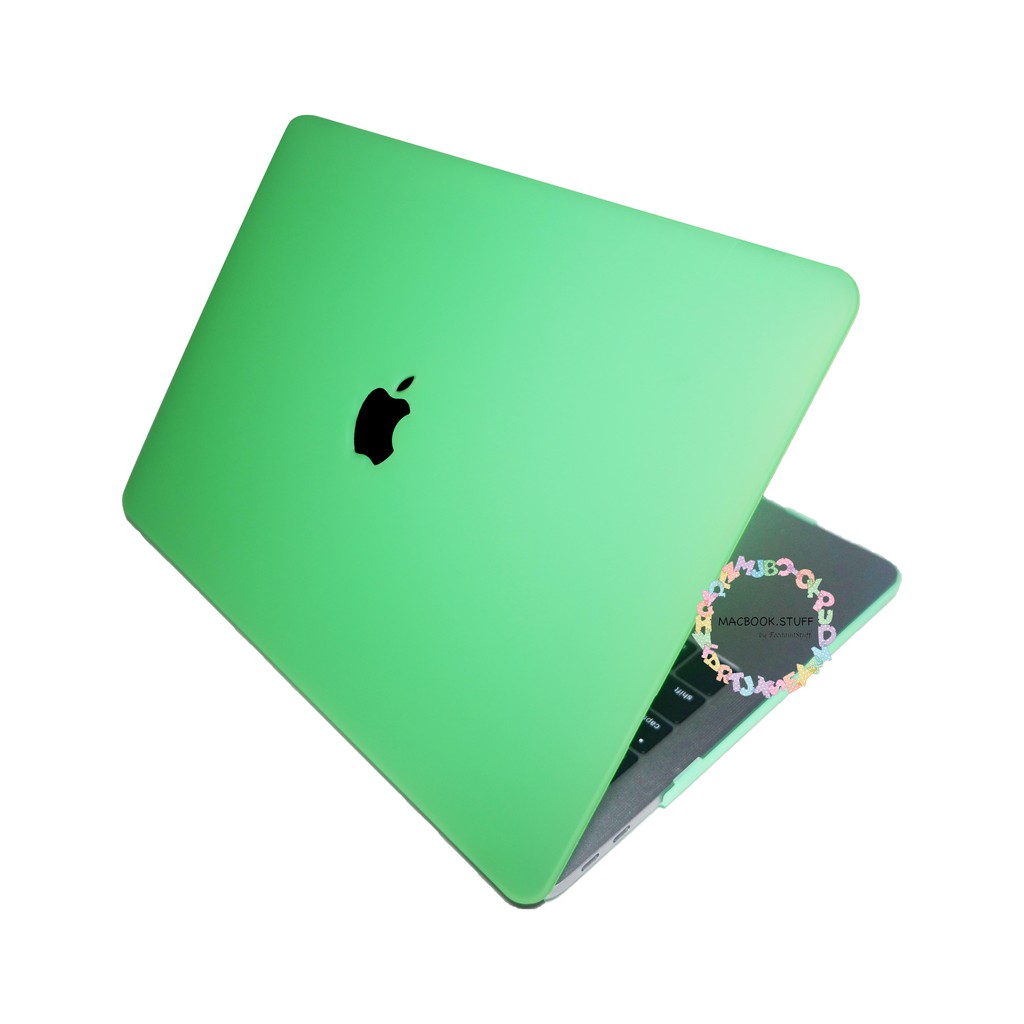 MACBOOK Case MATTE GREEN NEW AIR PRO RETINA 11 12 13 14 15 16 INCH NON /  WITH CD ROOM / TOUCHBAR / TOUCH ID / M1 2020 2021 2022