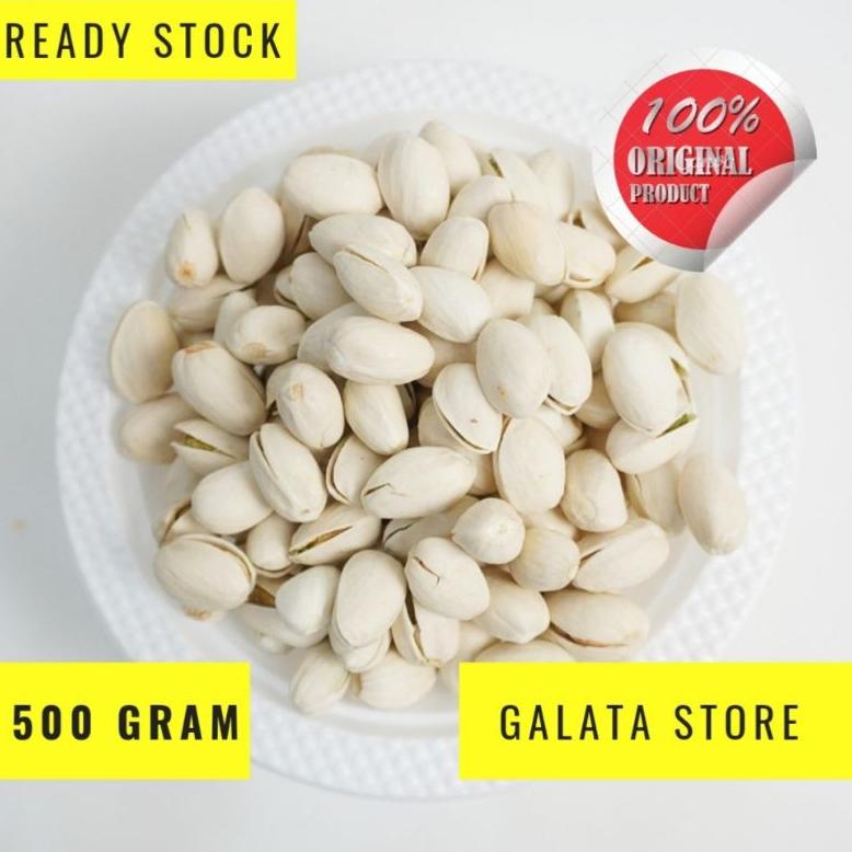 

PISTACHIOS / Kacang Pistachio Arab Fustuk Murahh 500 Gram / Oleh Oleh Haji dan Umroh
