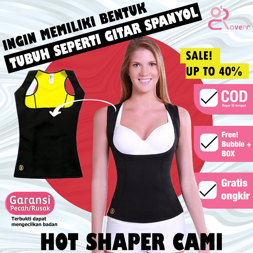 Korset Slimming Suit Rompi Baju Hot Shapers Cami Original Neotex Pelangsing Perut  Pembakar Lemak