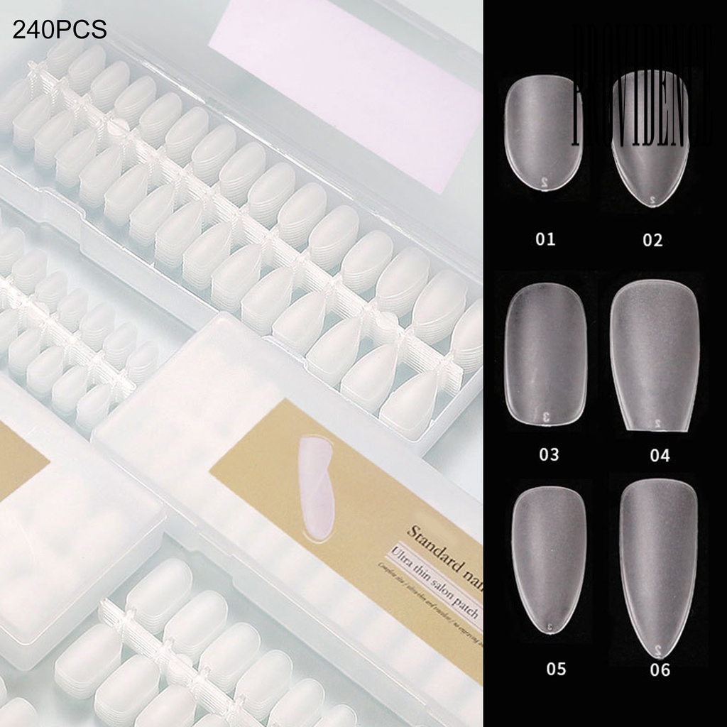 1 Kotak Kuku Palsu Extension Flexible Ultra Tipis Bahan Plastik Untuk Salon