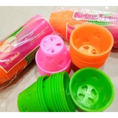 MURAH 36 PCS CETAKAN BOLU KUKUS LUBANG / cetakan bolu kukus/ 3 lusin cetakan kue bolu kukus plastik 