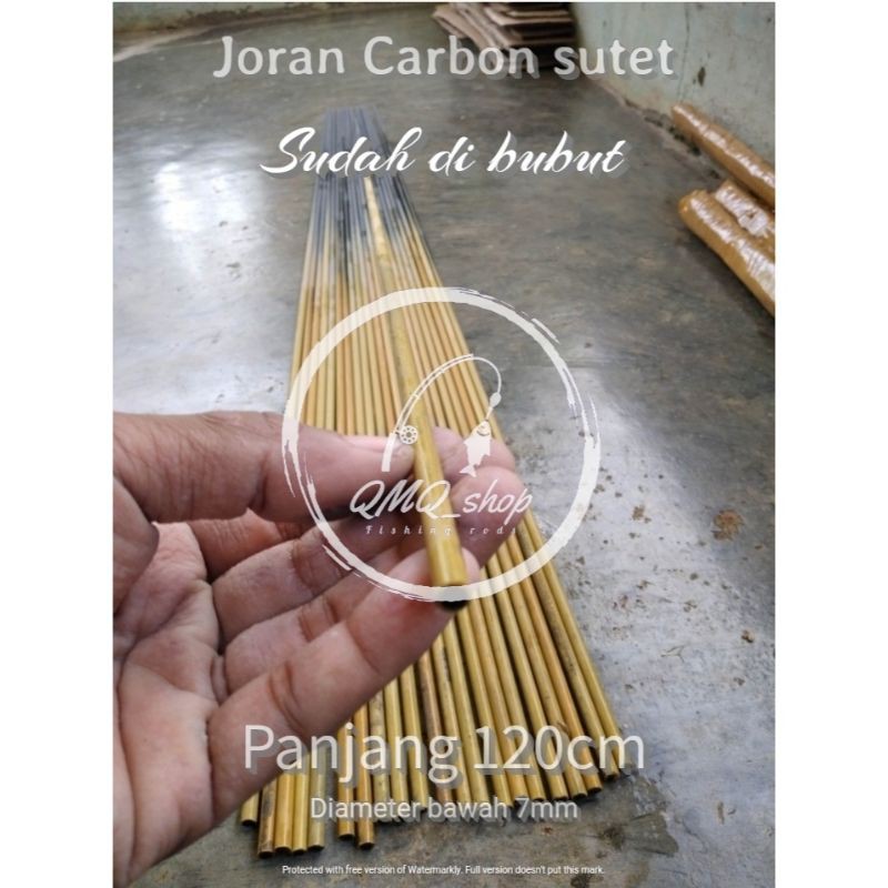 joran carbon sutet bubut 120cm 7mm
