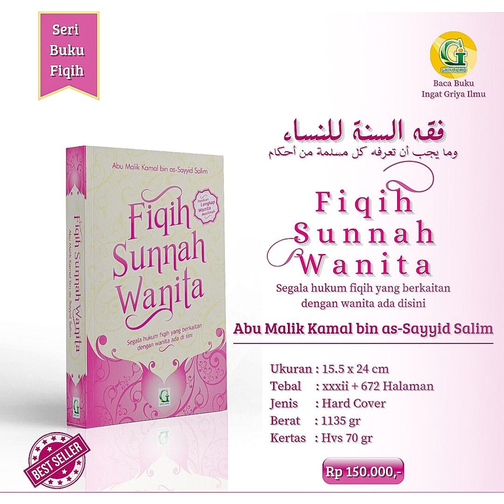 Jual Buku Fiqih Sunnah Wanita Panduan Lengkap Wanita Muslimah Griya