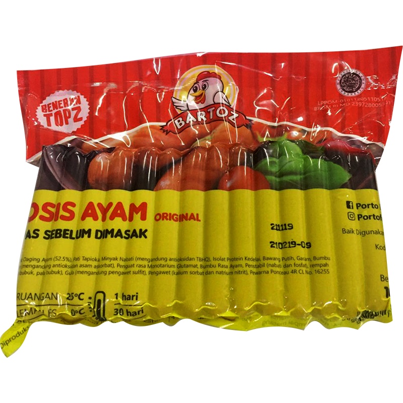 

BARTOZ Sosis Ayam Ori isi 42pcs 1kg