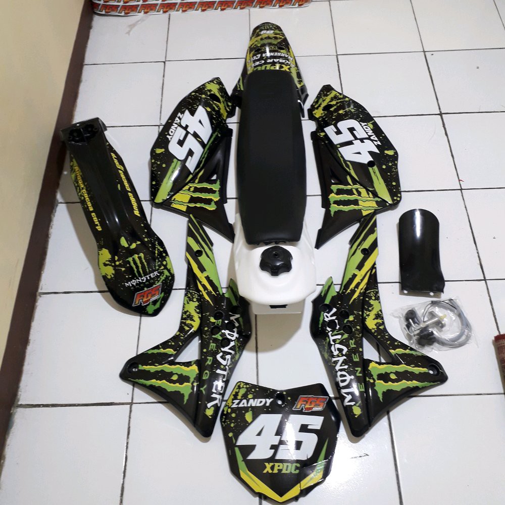 Jual BODY SET GORDON PNP KLX DAN DECAL CUSTOM BODY SET KLX GORDON DECAL