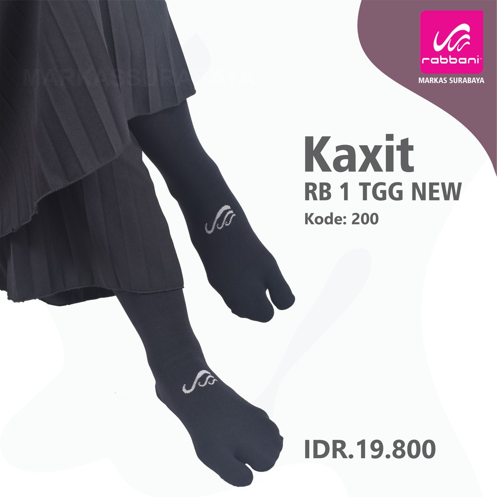 Kaos kaki tanggung jempol Rabbani-200 = Hitam