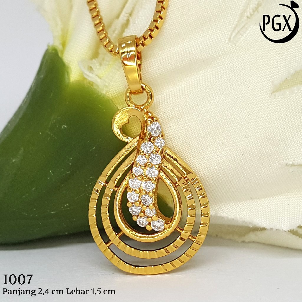 PGX Liontin Kalung Xuping Wanita Aksesoris Fashion Perhiasan Lapis Emas  - I007