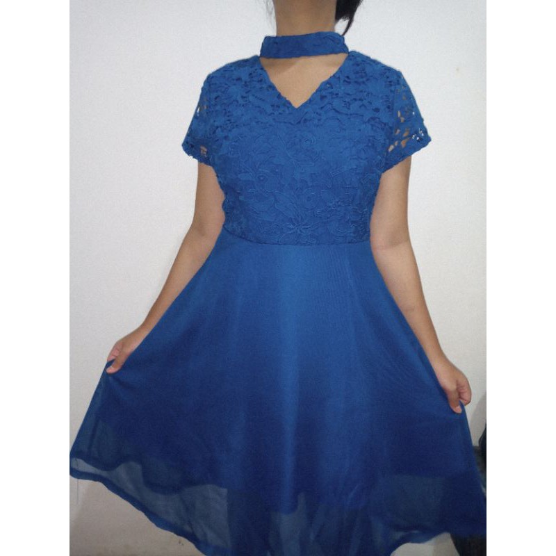 dress brokat / baju pesta