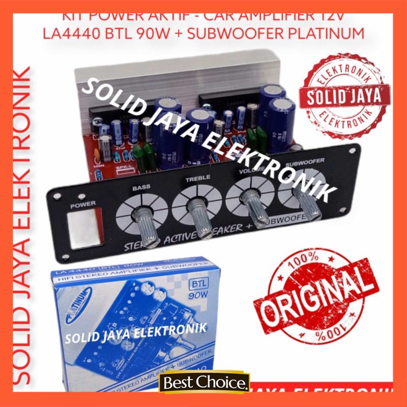 KIT POWER AKTIF AMPLIFIER 12V LA4440 BTL SUBWOOFER LA MOBIL PLATINUM