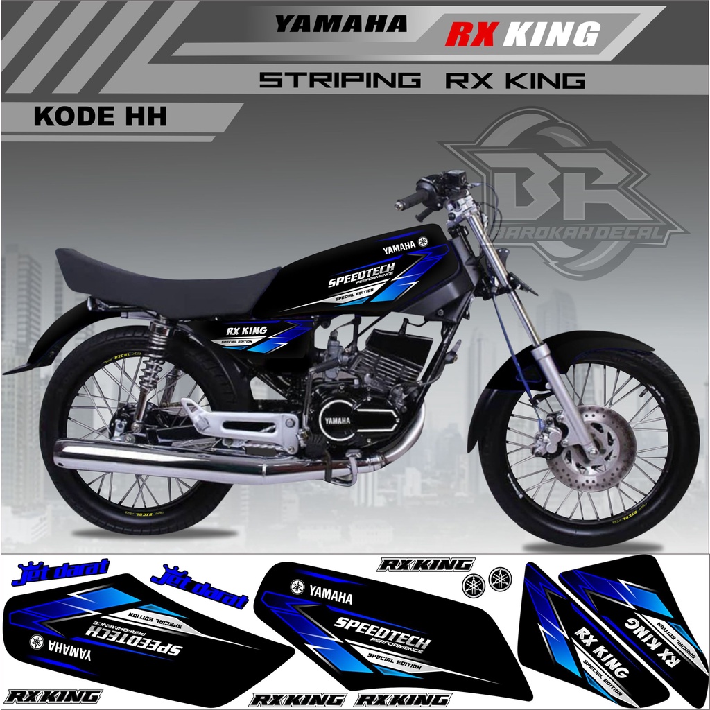 Sticker Rx King Variasi Stiker Lis Striping Rx King Kode HH