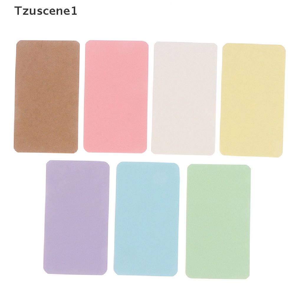 (Tzuscene1) 100pcs Kartu Nama Kosong 4.5x8cm Untuk Bisnis