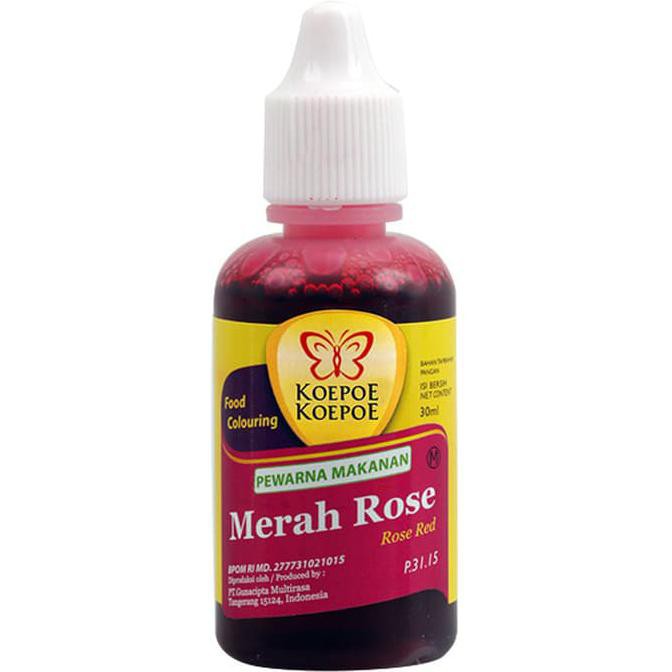 

31.87-Kue- Pewarna Makanan Merah Rose 30Ml -Terlengkap-Termurah-Dijamin.