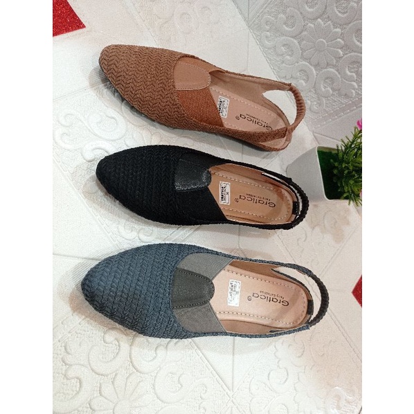 Flatshoes Gratica let Rajut/Flatshoes wanita