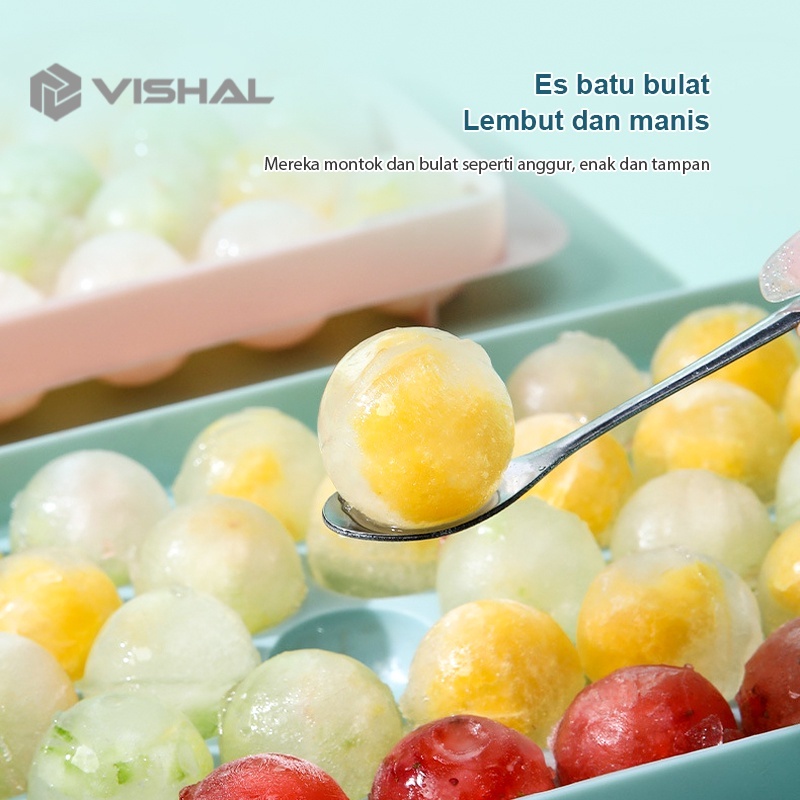 VISHAL Cetakan Es Batu Bulat 18 Round Ice Cube Tray Ice Tray VS-96