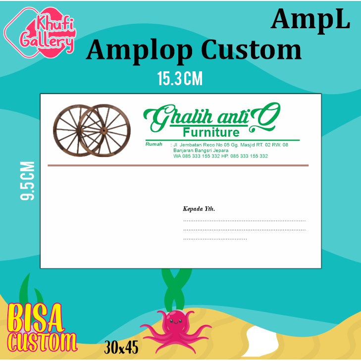 

khufi gallery 50 pcs Amplop sumbangan / Kondangan / Cetak nama foto amplop / Amplop custom / Amplop lebaran
