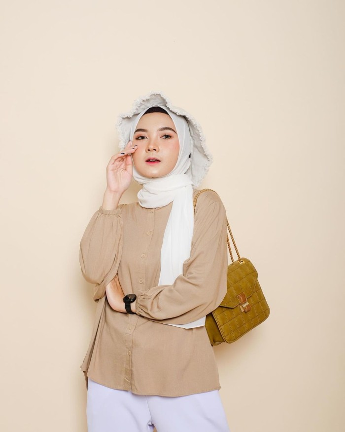 Pakaian Atasan Wanita Zaraa Lose Top Rayon Ultra Original - Maroon