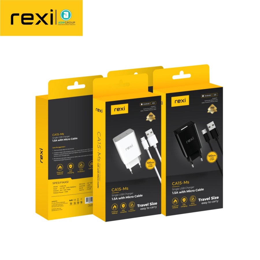 CHARGER REXI MICRO 1.5A 7.5W CA15-MS