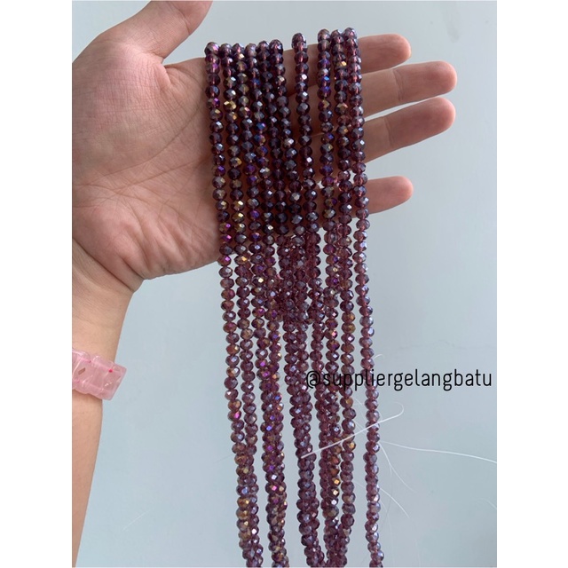 Crystal Ceko 6mm WINE PURPLE quartz UNGU TUA KUARSA kuarsa kristal