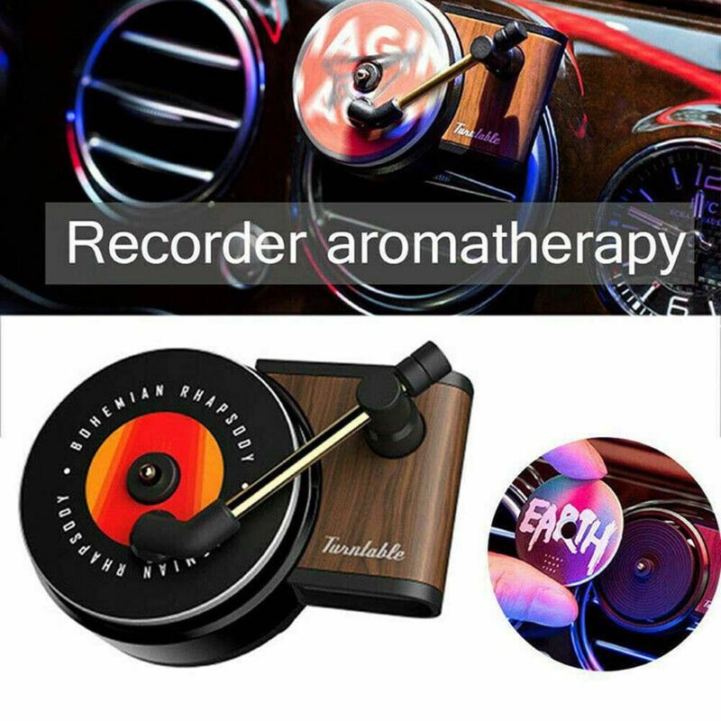 Parfum Mobil Isi 6 Refill Model Pemutar Musik Phonograph Vinyl Car Farfume Stylish Luxury