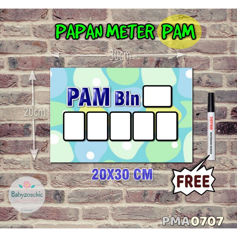 

Zoe Papan Meter Listrik PLN PAM motif Unik - Pastel 07