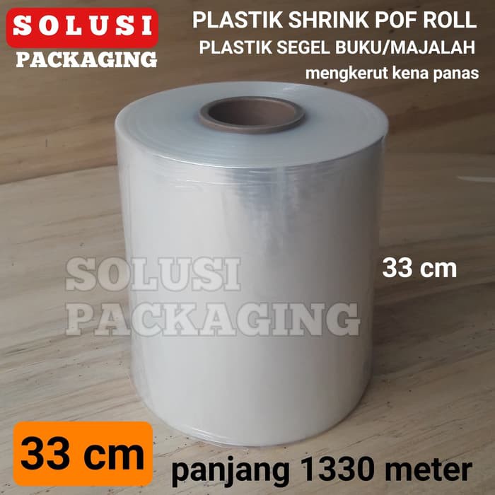 

PLASTIK SHRINK POF 33CM 1332METER/PLASTIK SEGEL PLASTIK BUKU MAJALAH