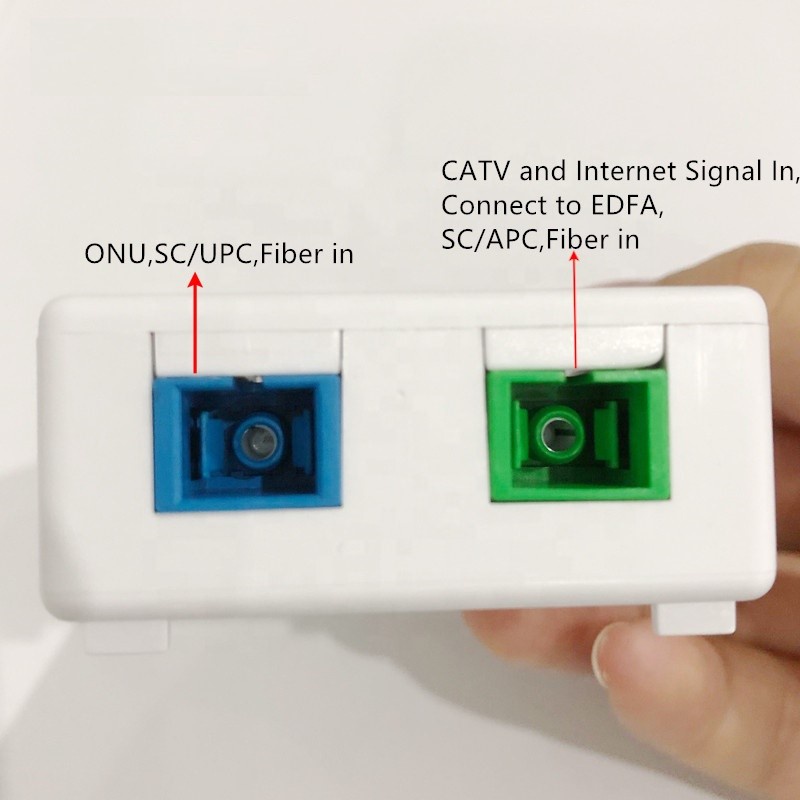 PASIF OPTICAL NODE WDM RECEIVER FIBER TO CATV DAN MODEM