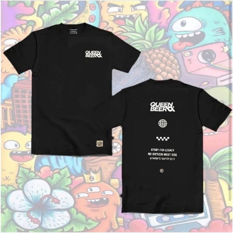 kaos distro brand original berak queenber