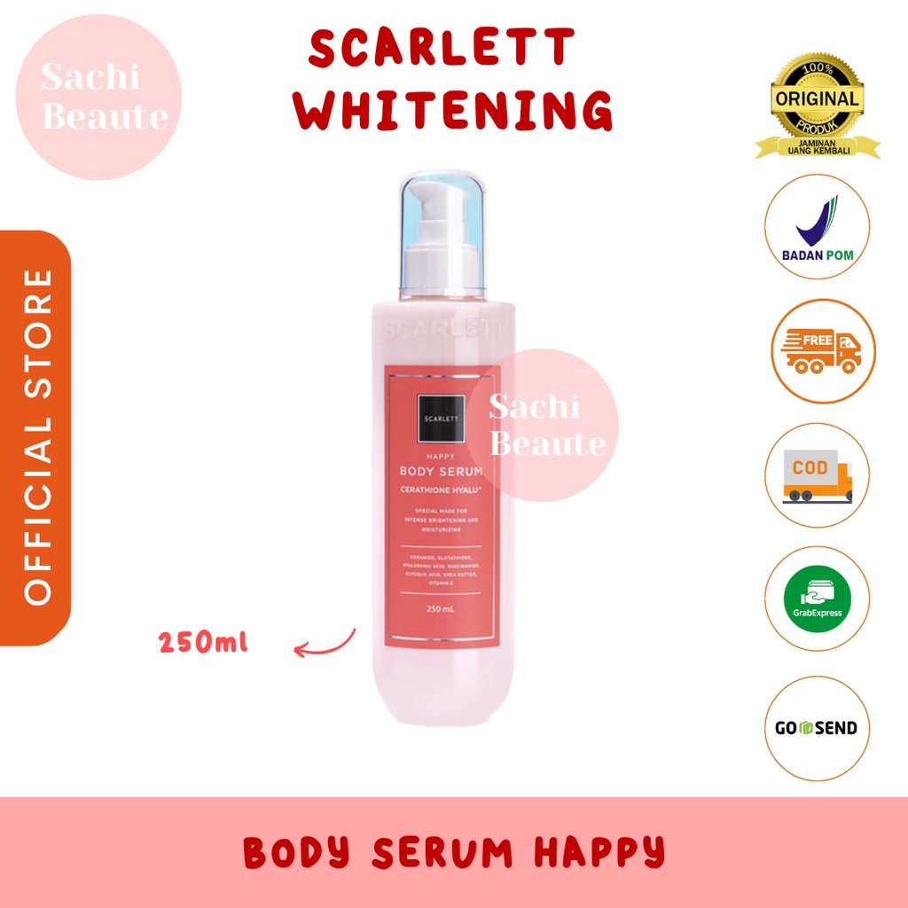 Scarlett Whitening Body Serum Happy Scarlet Skarlet Sachi Beaute