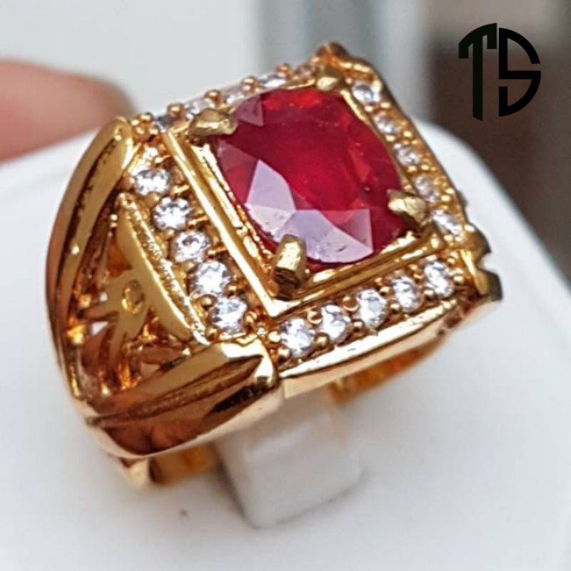 NATURAL RUBY PIGEON BURMA MERAH LUSTER CUTTING