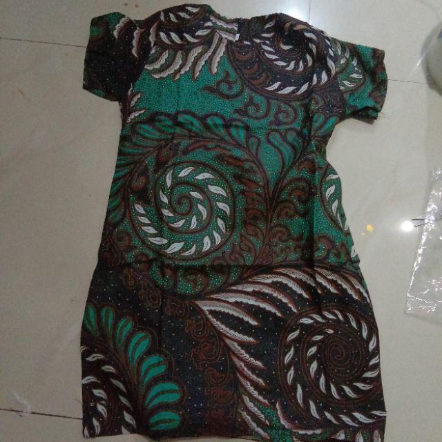 Baju Batik Anak Cowok Cewek Umur 4-11th Warna Merah Hitam