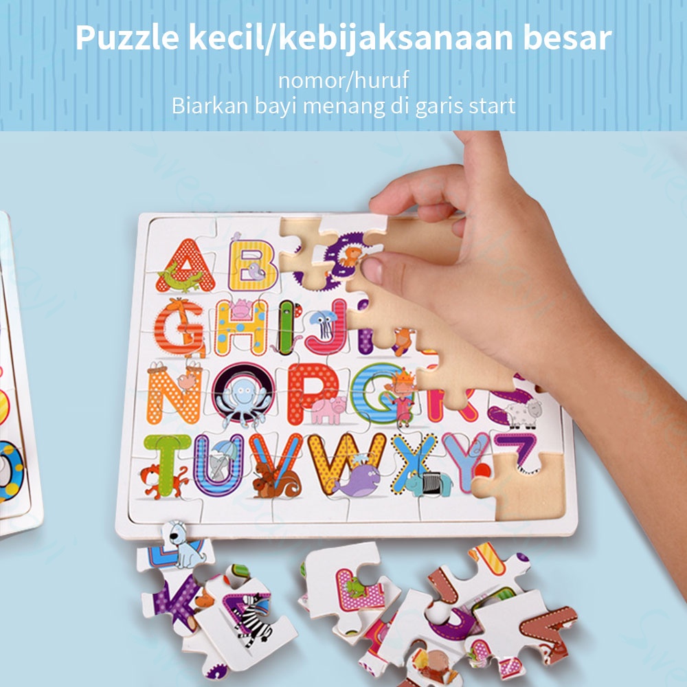 Sweetybayi Mainan Puzzle Kayu edukasi /Jigsaw puzzle anak