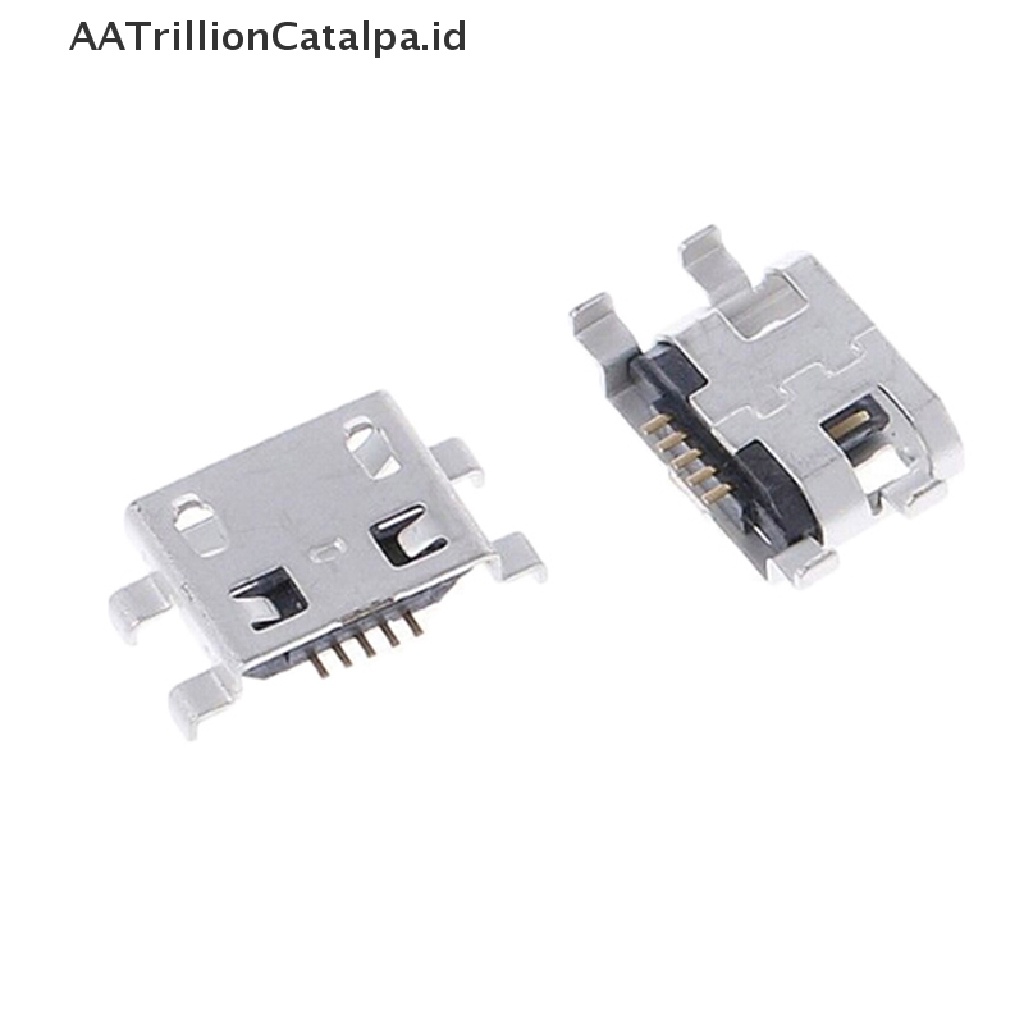 10 Pcs Soket jack Konektor port charger micro usb 5 pin female Tipe B