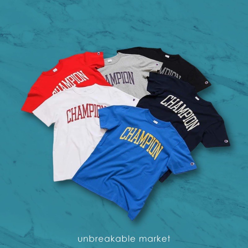 Kaos Champion Tshirt Campus Capital Script Logo Authentic