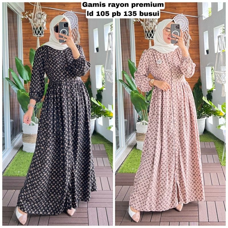 gamis rayon lv